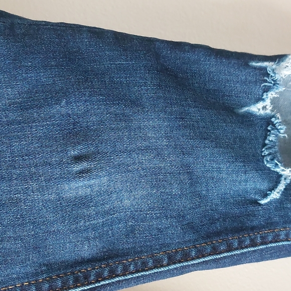 Free People Skinny Busted Jeans Dark Denim Wash - Picture 10 of 13